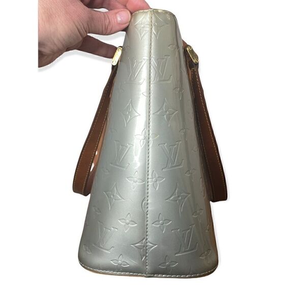 Louis Vuitton Houston Vernis Silver Leather shoulder bag vintage Authenticated - Picture 2 of 16